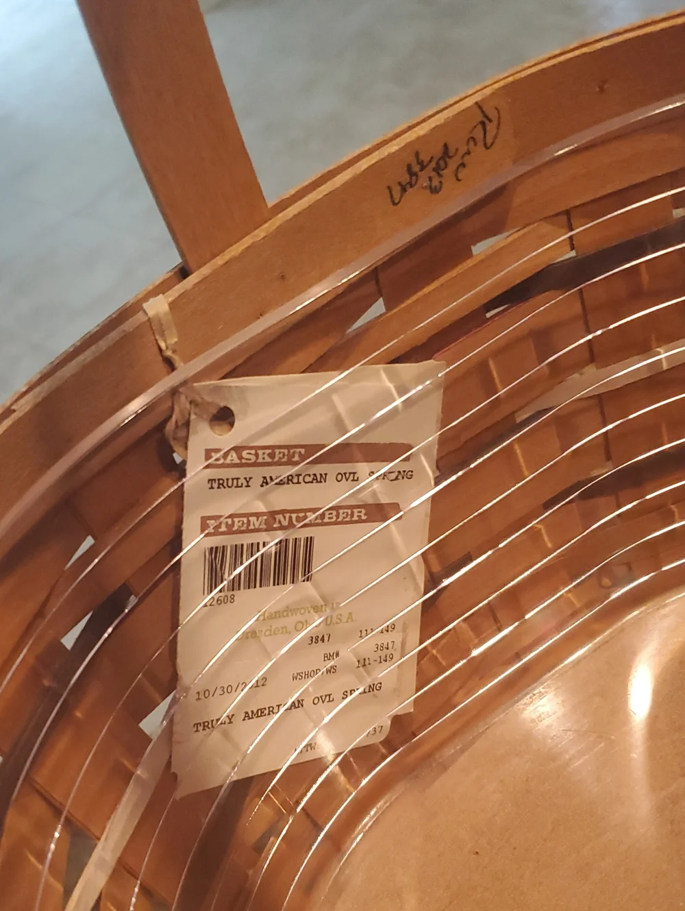 Longaberger 2012 Truly American Oval Spring Basket & Protector ... New